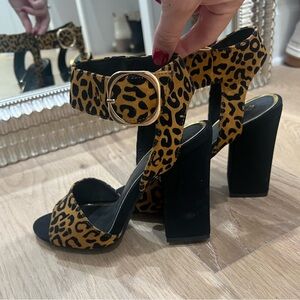 Qupid Cheetah Print Heels
